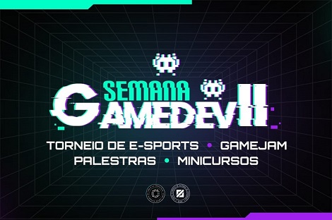 Inscrições abertas e todas as informações detalhadas estão disponíveis no site do evento: links-semana-game-dev.vercel.app