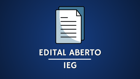 O IEG lançou o Edital nº 01/2026, que abre inscrições para concessão de auxílio financeiro a estudantes de graduação que desejam participar de eventos científicos, acadêmicos e tecnológicos, no ano de 2026.