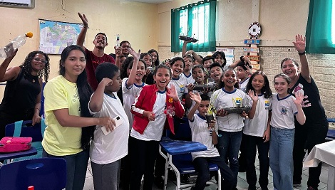 As atividades, promovidas dentro da disciplina Meteorologia Ambiental, ministrada pela professora Ana Carla Gomes, tiveram como objetivo conscientizar jovens sobre sustentabilidade e conservação do meio ambiente
